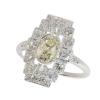 Art Deco platinum ring with a 1.04-carat oval diamond, circa 1930
